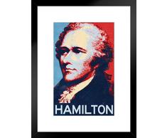 Alexander Hamilton HopeStyle Pop Art Kunstdruck 20x26 inches Matted Framed Poster