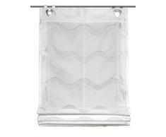 Home Fashion RAFFROLLO DEKOSTOFF SCHERLI, Stoff, wollweiß, 130 x 80 cm