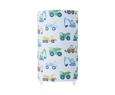 Pauleen 48039 Cute Tractor Tischleuchte max. 20W Tischlampe für E14 Lampen Kinderzimmerlampe Bagger 230V Metall/Stoff ohne Leuchtmittel, Weiß,Bunt