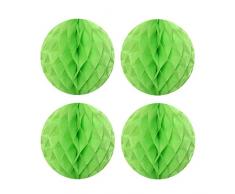 Wrapables Tissue Honeycomb Ball Party Dekorationen für Hochzeiten, Geburtstagsfeiern, Baby Duschen und Kinderzimmer Decor (Set von 4), 20,3 cm hellgrün