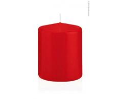 Wiedemann Stumpenkerzen in Cellophan, Wachs, Rot, 10 x 8 cm, 6-Einheiten