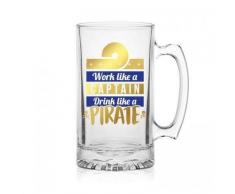 Nauticalia Bierkrug mit Aufschrift Work Like Captain Pint