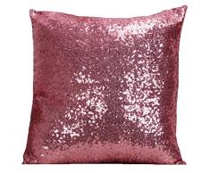 multi-size Glitzer Pailletten Kissen gefüllt Cover livebycare Satin Sparkling Überwurf Kissen Fall Kissenbezug Muster Reißverschluss pillowslip Kissenbezüge für Home Sofa Couch Betten Stuhl Sitz Zurück, Satin, rose, 18*18NO INSERT