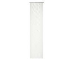 Deko Trends Schiebevorhang mit Alupaneelwagen und Beschwerungsstange, Polyester, wollweiß, 245 x 60 cm