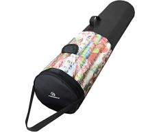 Freegrace Geschenk-Organizer für Warp-Papierrollen, 22,9 x 101,6 cm, reißfest und platzsparend unter dem Bett, Geschenktüte schwarz