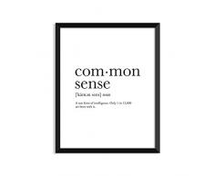 Gemeinsame Sense Definition, College Wohnheim Room Decor, Schlafsaal,, Wörterbuch Kunstdruck, Office Decor, minimalistische Poster Wall Art Funny Definition Print, Definition Poster, inspirierende Zitate 4x6 Postcard