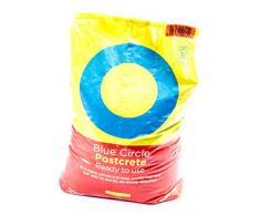 Tarmac Blumenstrauß mit blauem Kreis, Beton, Grau, 50 x 35 x 20 cm