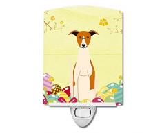 Carolines Treasures Ostereier Whippet Keramik Nachtlicht, 15,2 x 10,2 cm, Mehrfarbig