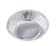 Garcia de Pou 100 Einheit Bakery Container in Box, 70 ml, 9.3/8,4 x 1,8 cm, Aluminium, Silber, 9,3 x 9,3 x 1,8 cm
