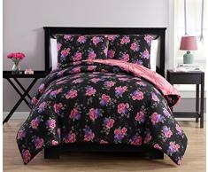 VCNY Home Dustry Rose Wendebettwäsche, 2-teilig, Rosa Full Rose