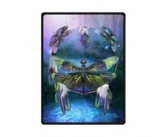 Kameng Druck Dream Catcher of Dragonfly von Überwurf Decke Weich und Bequem Sofa/Bett Decken 147,3 x 203,2 cm 150CMX200CM P1