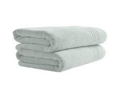 Amazon Marke - Rivet Stift Hyper Dry Waschlappen, Baumwolle, 100% Baumwolle, Mercury, Bath Towel (2 Pack)