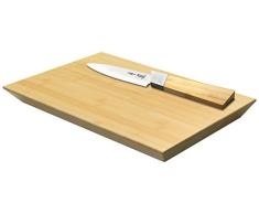 Cookut 10-Teiliges Messerset Und Schneidebrett, S, Braun