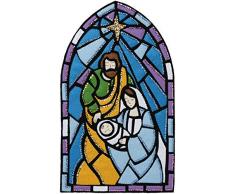 PLAID ENTERPRISES 89271E Filz-Wand-Hänge-Set für die Geburt, Krippe aus Buntglas, Einheitsgröße