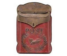 CWI Tapetenbordüre Geschenke rot und Rost Post Box