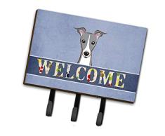 Caroline s Treasures bb1422th68 Italienisches Windspiel Welcome Leine oder Schlüsselhalter, groß, Multicolor