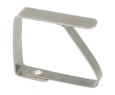 Garcia Tischdeckenklammer 4,7 cm Metall Stahl - 144 Un.