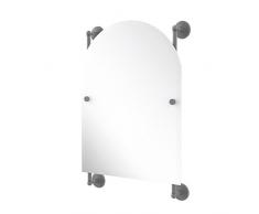 Allied Brass Monte Carlo Arched Top Frameless Rail Mounted Mirror Wandspiegel, Mattgrau