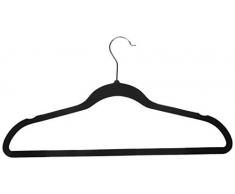 Richards Homewares Softgrip Kleiderbügel, rutschfest, platzsparend, Schwarz, 25 Stück