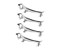 Welldoit Dackel 304 Edelstahl Essstäbchen Löffel Gabel Rest Halter Rack Ständer 4 PCS