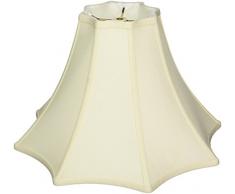 Royal Designs Lampenschirm, 8 Seiten, oben unten mit Glocke, eierschalenfarben, 5 x 14 x 9.5