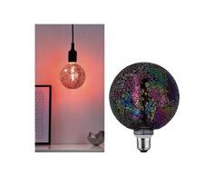Paulmann 28748 LED Lampe Miracle Mosaic G125 Globe 5 Watt dimmbar Leuchtmittel Rot effizientes Licht Warmweiß 2700 K E27