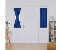 Deconovo Verdunkelungsvorhang mit 2 Stangen, 2 Paneele 25x40 Inch königsblau