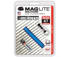 Mag-Lite LED Solitaire bis zu 47 Lumen, 8 cm Mini Taschenlampe, inkl. 1 Micro-Batterie und Schlüsselanhängerschlaufe, blau, SJ3A116
