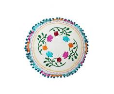 Talking Tables BOHO-SEATCUSHION Sitzkissen aus Stoff, Polyester, Mehrfarbig