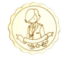 Dayka Trade Holzfigur, mehrfarbig, 11 x 11 cm