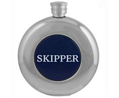 Nauticalia Flachmann, rund, Skipper