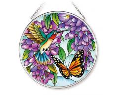 Amia Wisteria Glas Kreis Sonnenfänger, Multicolor