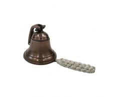 Nagina International Glocke aus Aluminium, antikes 4 - nautisches Dekor