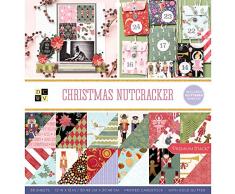 DCWV PS621548 Christmas Nutcracker W/Glitter Accents Karton, multi, 36 Pack