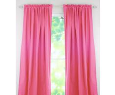 Brite Ideas Living Vorhang mit Schlaufen, 137 x 274 cm, Duck French Pink