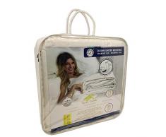 DOWN UNDER Daunendecke aus 100% Maulbeerseide gefüllt King weiß