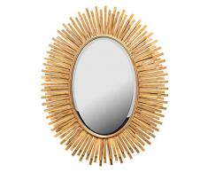 EUROCINSA Ref.18254 Spiegel, oval, Bänder, Gold, 76 x 65 cm