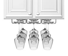 sorbusâ ® unter Schrank Wein Glas Rack und Halterung für Stielgläser – 3-reihig hält bis zu 9 von Ihre heikelsten Glaswaren