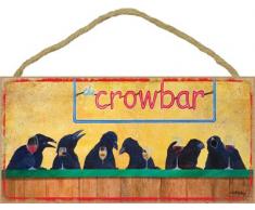 (sjt21521) die Brecheisen 12,7 x 25,4 cm Holz Plakette, Schild – mit der Kunstwerken, von Spiegellampe modern Badleuchte Licensing