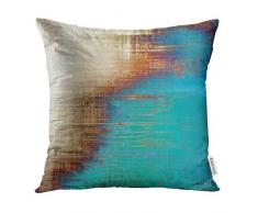 emvency Überwurf Kissen für Deko (beige) Abstrakt Retro Altmodisch mit verschiedene Farbe Muster gelb beige braun grün blau weiß 40,6 x 40,6 cm Kissen Kissenbezüge Sofa quadratisch Print 16x16 inches Color 3