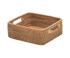Kouboo Laguna Rattan Organisation und Ablage Korb, braun