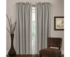 veratex der Madison Fenster Kollektion Made in die USA 100% Leinen Wohnzimmer Tülle Fenster Schiebevorhang, Pebble, 213,4 cm