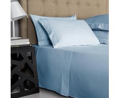 Top Verkauf auf Amazon Queen & King Größe Blatt Luxus Weiches 550-tc Ägyptische Baumwolle – Tabelle Set für Queen & King Größe Matratze passt Voll Elastic Tief Tasche (massiv, Farbe) Traditionell Queen Size ( Fits Upto 10-12 Pockets ) hellblau