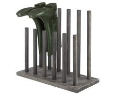 MyGift Schuhregal für 6 Paar Stiefel, Grau