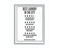 Stupell Industries Five Star Wäscheklammer, lustiges Wort, Schwarz und Weiß
