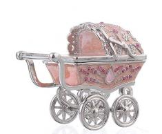 Keren TR1407 Schmuckkästchen Kopal rosa mit Swarovski Kristallen