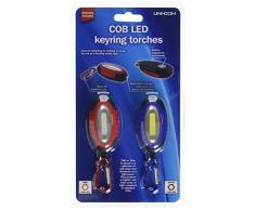 Uni-Com TWIN PACK COB Schlüsselanhänger Taschenlampe, andere, multicolor,