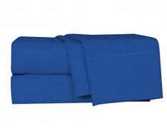 LUSH HOME Bettlaken und Kissenbezüge, 6 Stück, superweich, passend für extra Dicke Matratzen mit tiefer Tasche, Knitter- und lichtbeständig, 6-teiliges Set Full königsblau