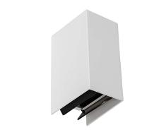 AEG Außenwandleuchte, 2-flammig, Aluminium, 3 W, weiß