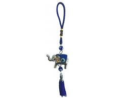 Bravo Team Blau Evil Eye Wandbild Zum Aufhängen für Schutz und Segen, Elefant Charm Anhänger Ornament für Stärke und Power, Anhänger Dekoration für Auto, Zuhause und Büro, Tolles Geschenk